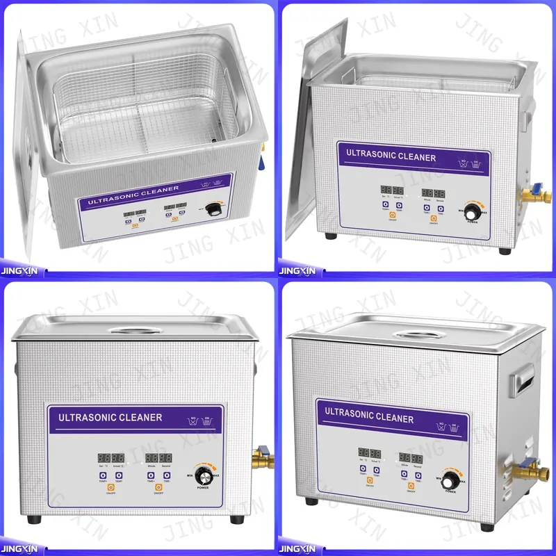 Ultrasonic Cleaner With Drain Valve Valve - Nettoyeur à ultrasons de paillasse 10L