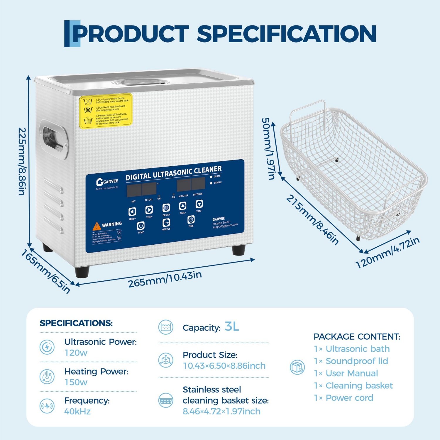Nettoyeur à ultrasons 3L/6L/10 - Industrial Ultrasonic Cleaner 30L Heater avis et prix