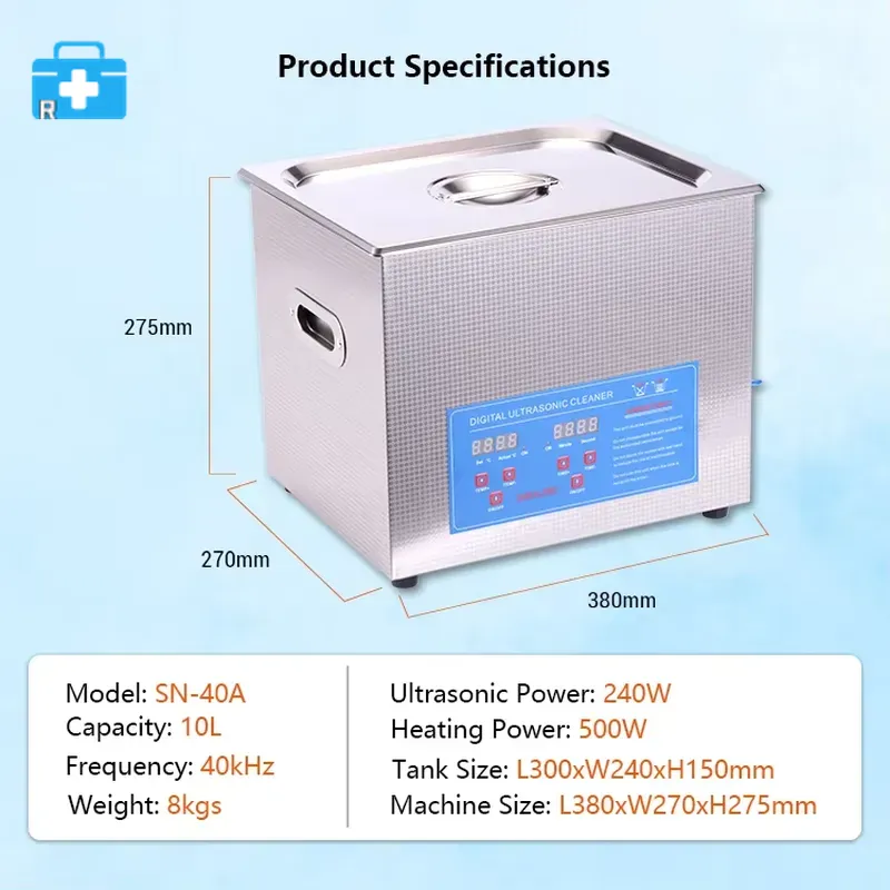 Nettoyeur à ultrasons numériqu - Ultrasonic Cleaning Machine 10L Digital avis et prix