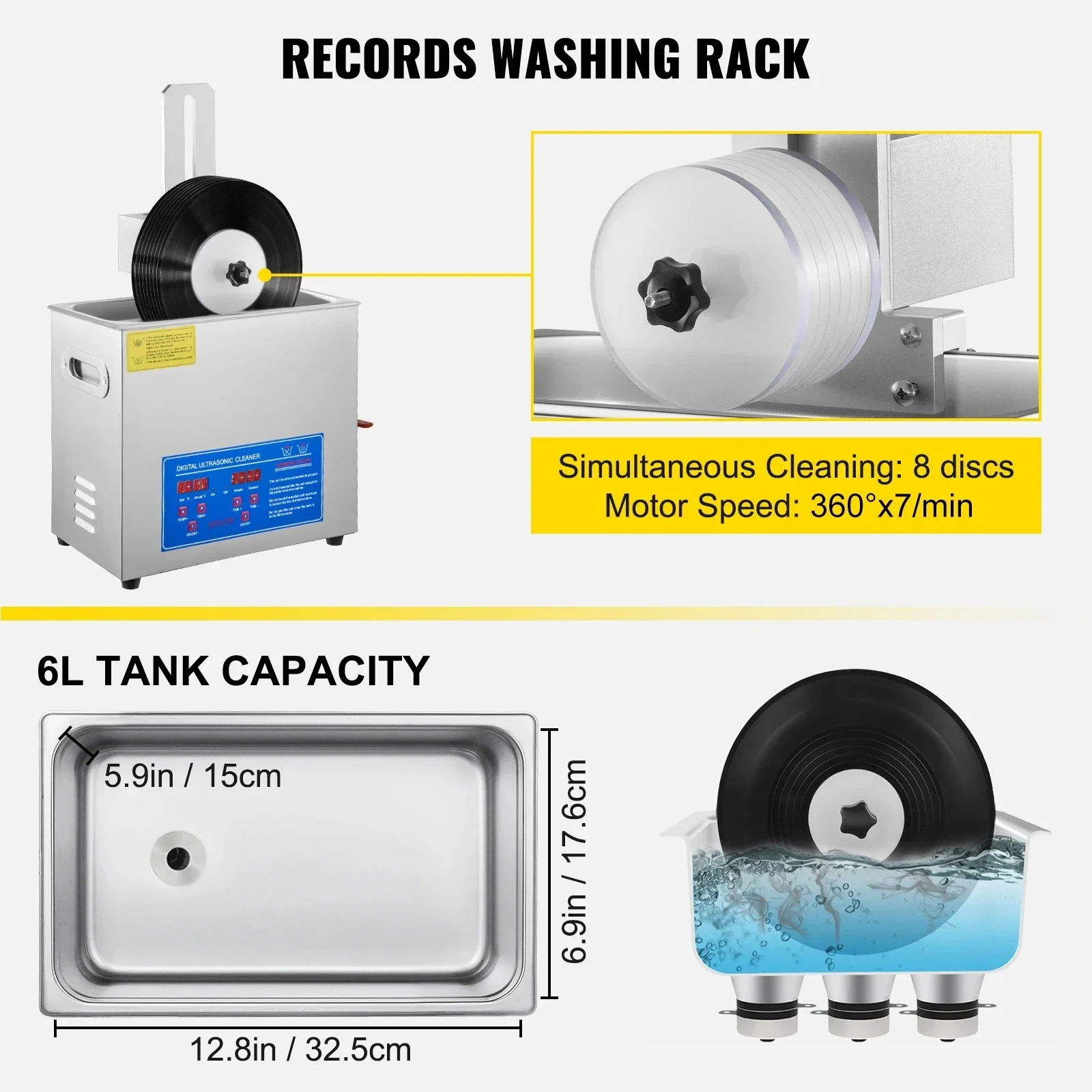 Nettoyeur industriel à ultraso - Industrial Ultrasonic Cleaner 30L Heater avis et prix